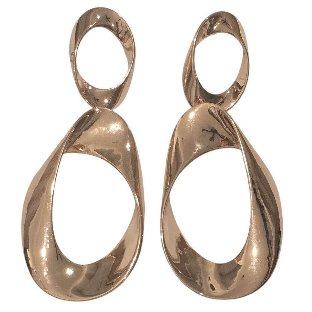 8 Other Reasons Sculptera Earrings in Gold New - Picture 4 of 4